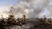 View of Amsterdam with Ships on the Ij